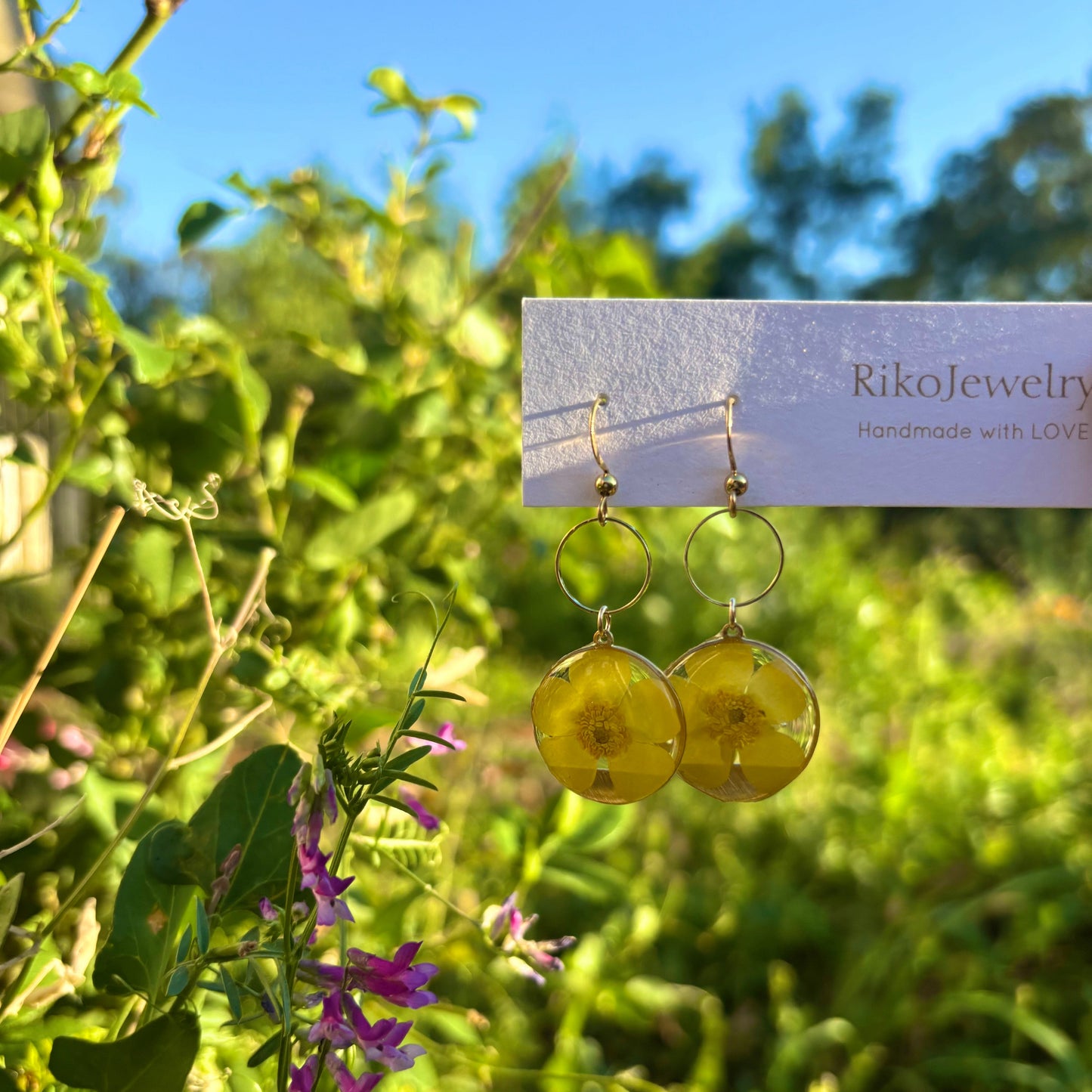 Buttercup flower Earrings