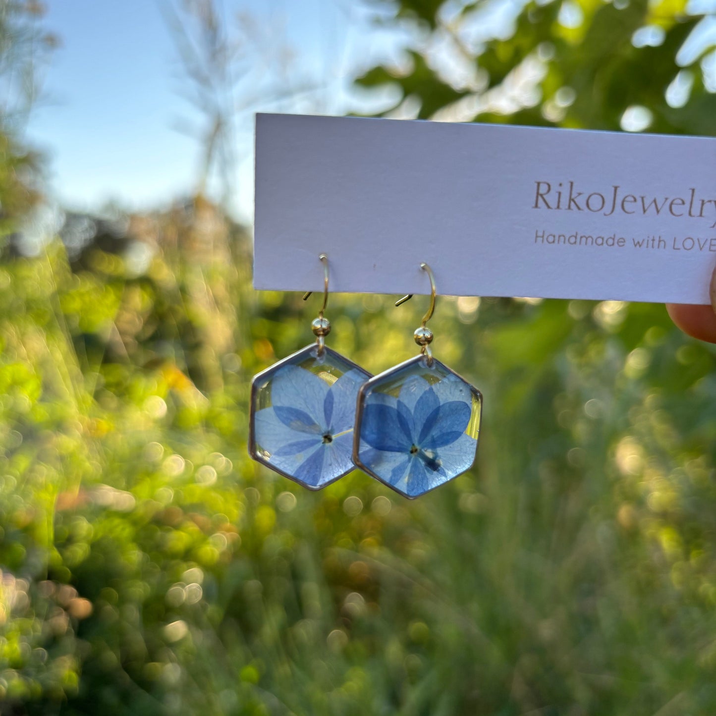 Blue Hydrangeas Earrings
