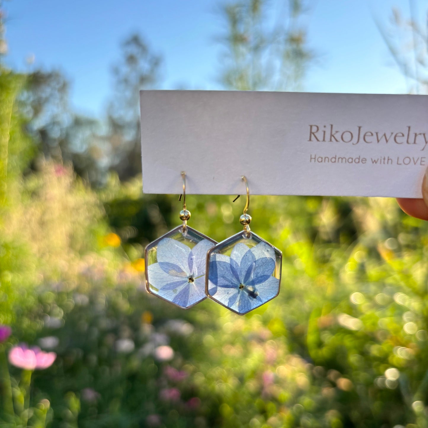 Blue Hydrangeas Earrings