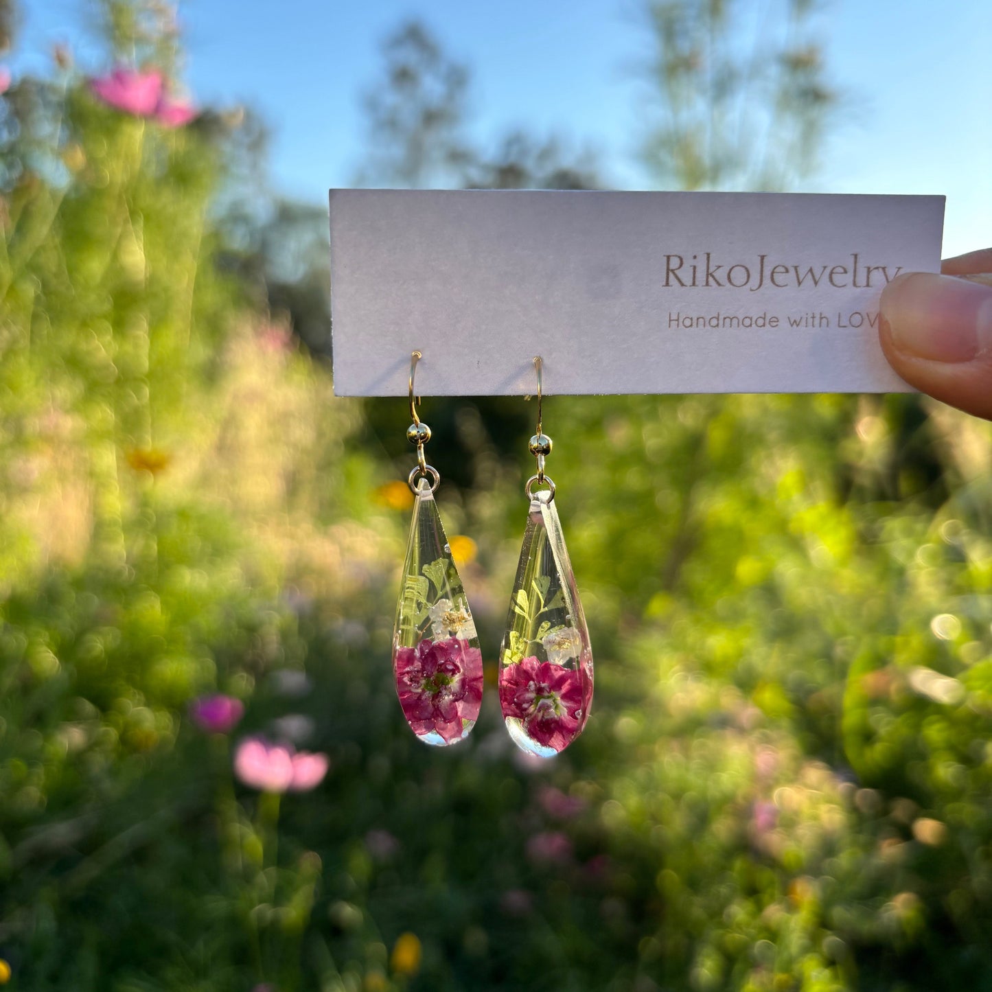 Paul's Scarlet long teardrop Earrings