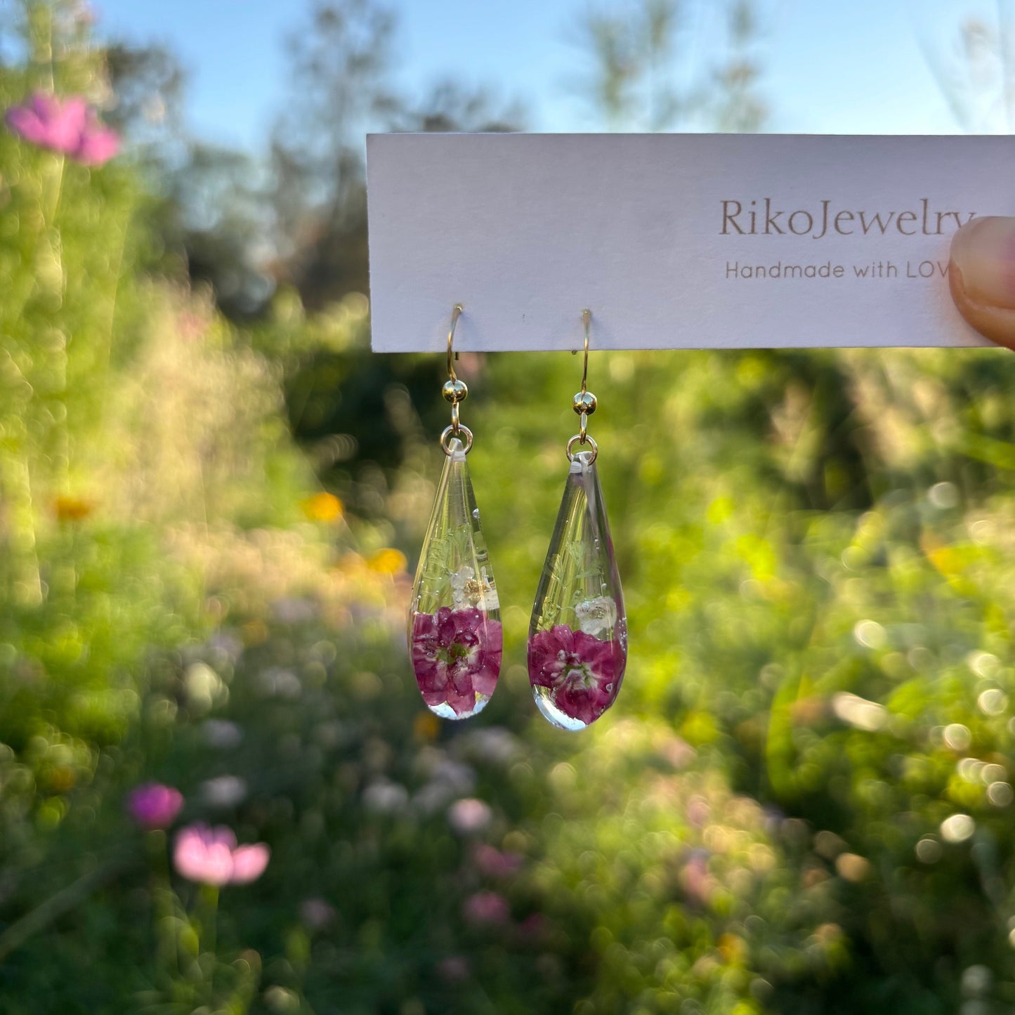 Paul's Scarlet long teardrop Earrings