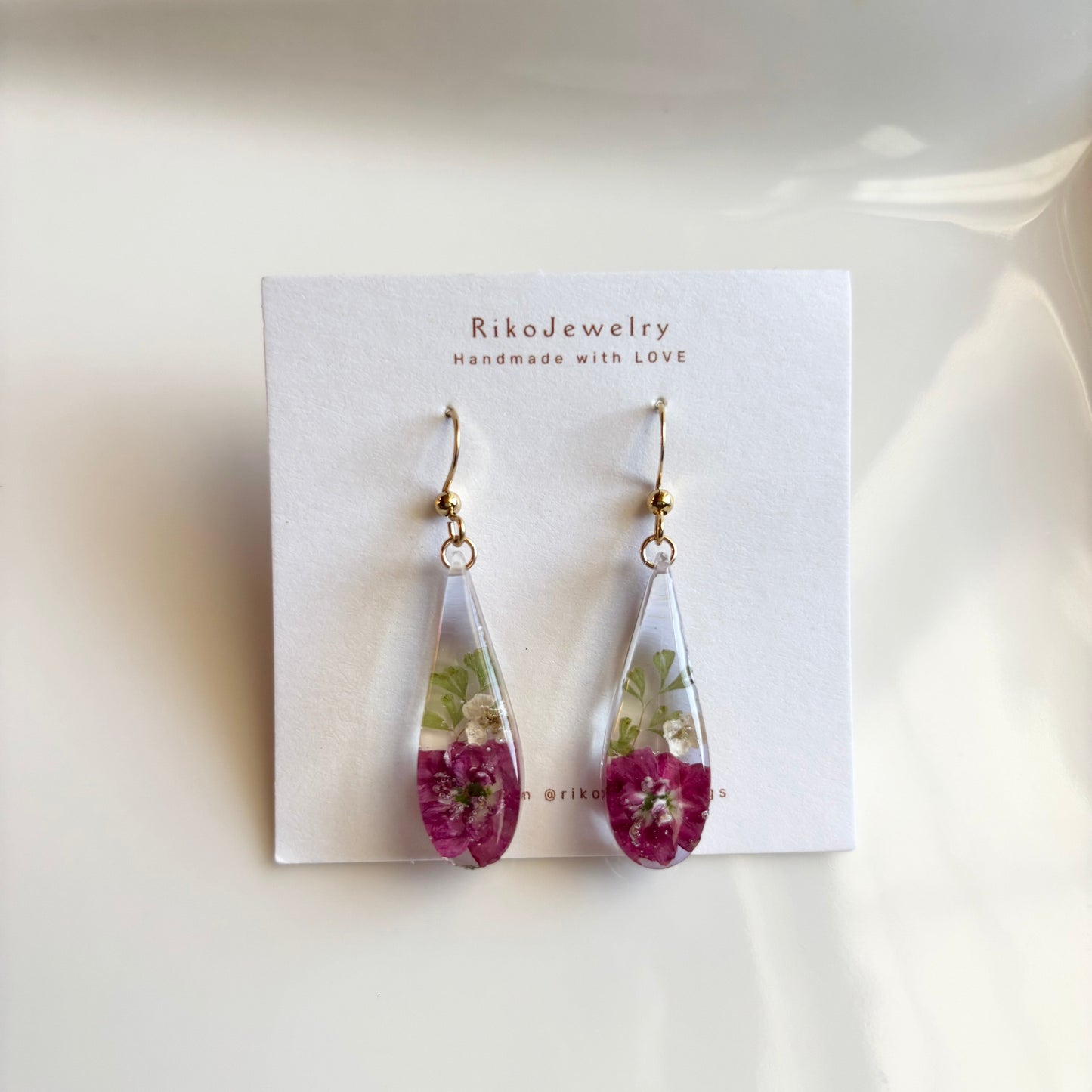 Paul's Scarlet long teardrop Earrings