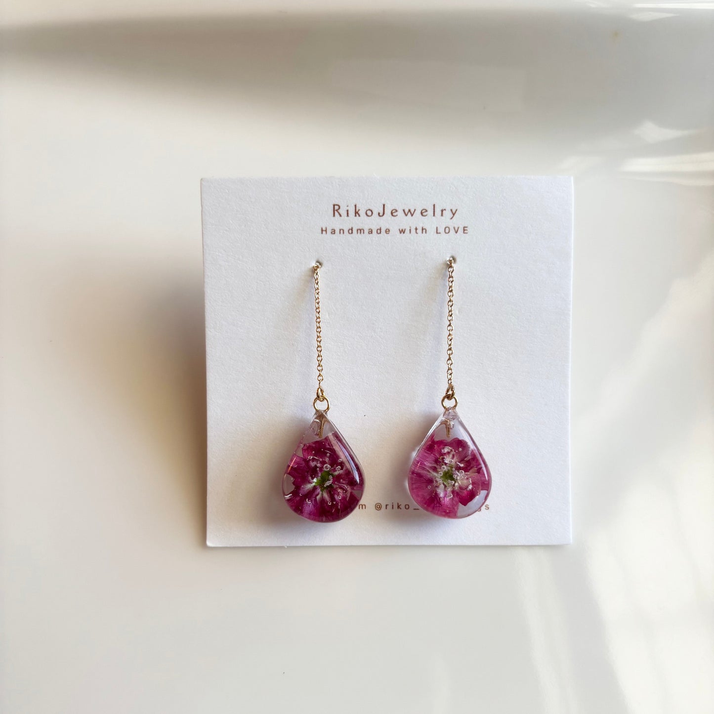 Paul's Scarlet threader Earrings