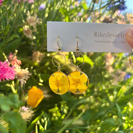 Buttercup flower Earrings
