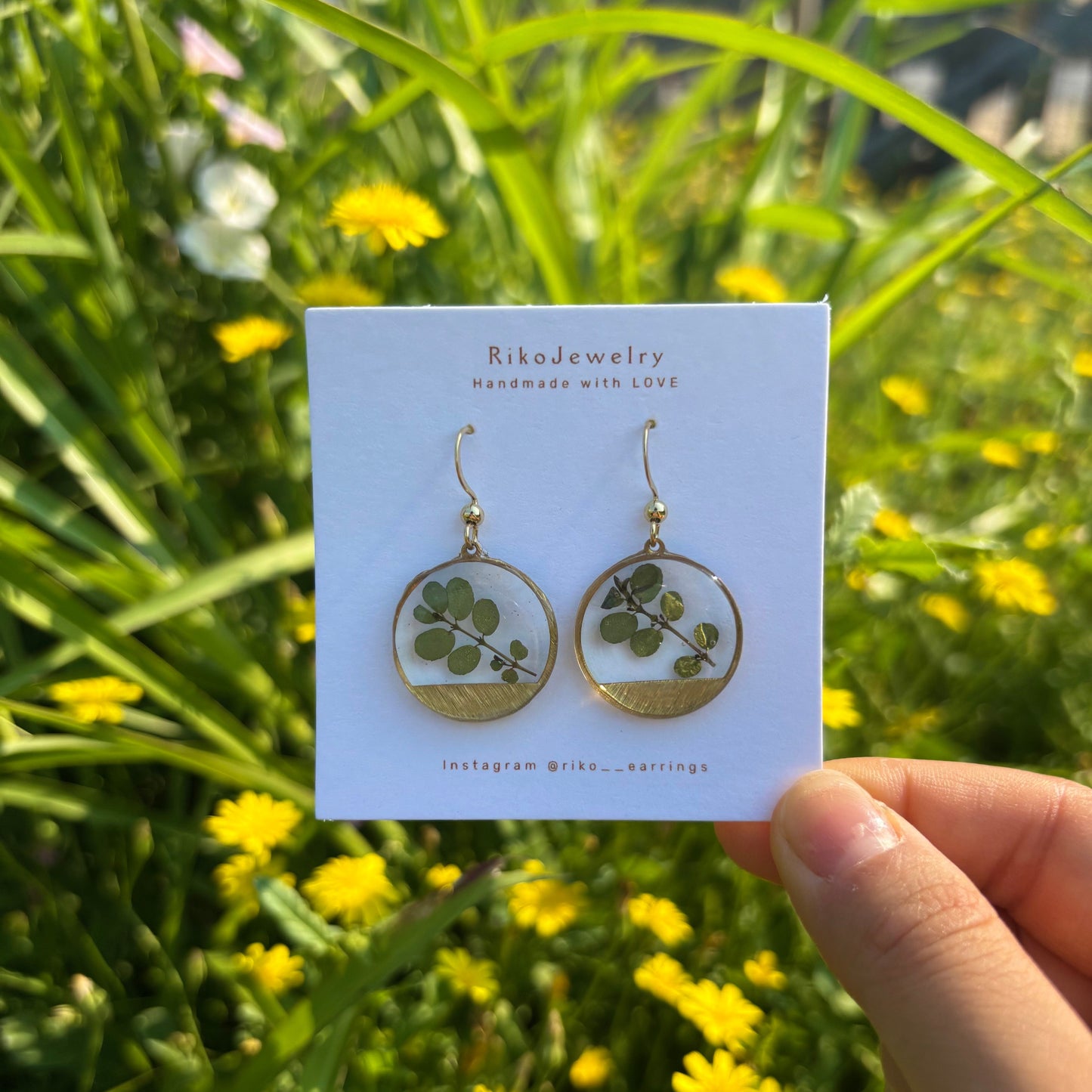 Green leaves Earrings