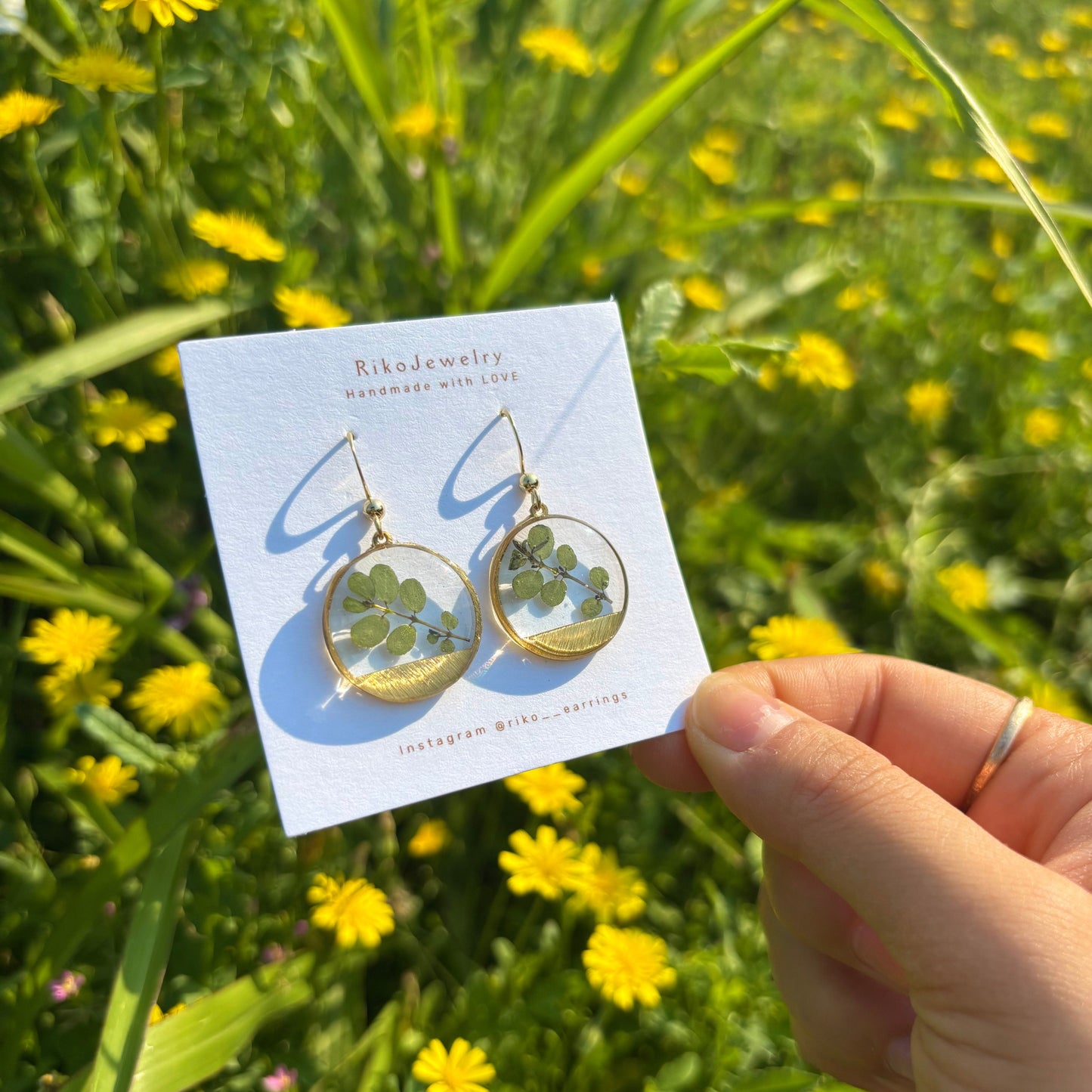 Green leaves Earrings
