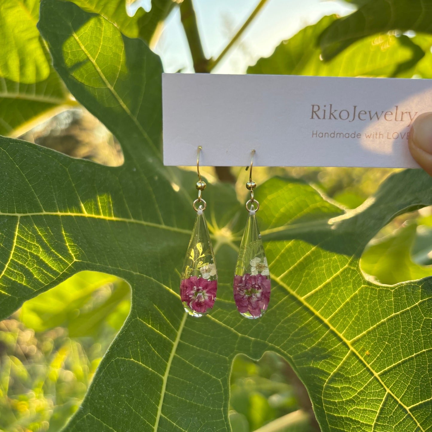 Paul's Scarlet long teardrop Earrings