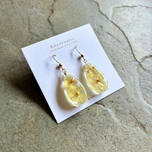 Parish's poppy teardrop shaped earrings